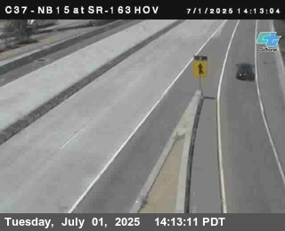 (C037) NB 15 : SR-163 South End HOV