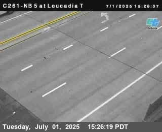 (C261) I-5 : NB at Leucadia Top