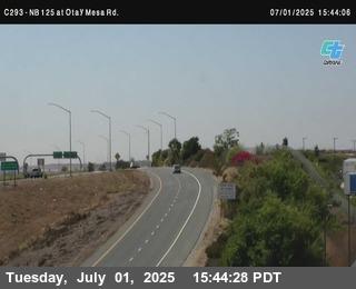 (C293) NB 125: at Otay Mesa Rd.