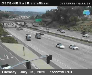 (C378) I-5: NB 5 at Birmingham