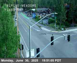 Hwy 89 at Alpine Meadows