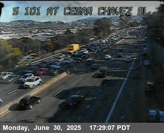 TV312 -- US-101 : At Cesar Chavez Bl