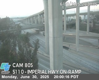 I-110 : (805) Imperial Hwy On-Ramp