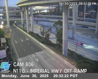 I-110 : (806) Imperial Hwy Off-Ramp