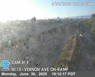 I-110 : (819) Vernon Ave On-Ramp