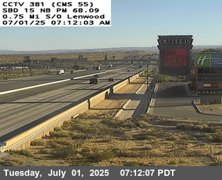 I-15 : (381) 0.75 mi s/o Lenwood Road