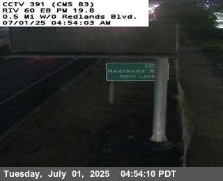 SR-60 : (391) 0.5 Mi W/O Redlands Blvd