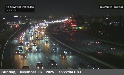 I-5 : (107) South of Newport Avenue