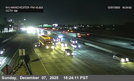 I-5 : (188) Manchester Avenue (South of Stanton)