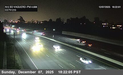 I-5 : (213) South of Avenida Vaquero On