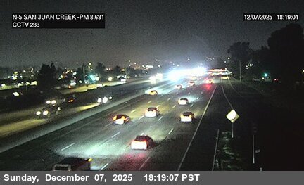 I-5 : (233) Valle Road On (San Juan Creek)