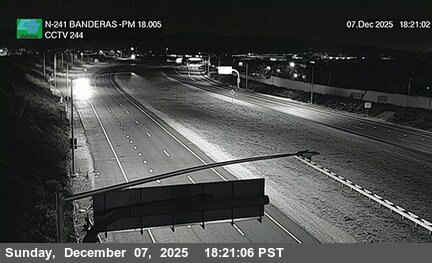 SR-241 : (244) Banderas 530 Meters North of Antonio Parkway Undercross