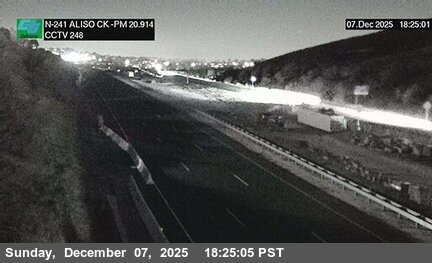 SR-241 : (248) Aliso Creek 50 Meters South of El Toro Road Undercross