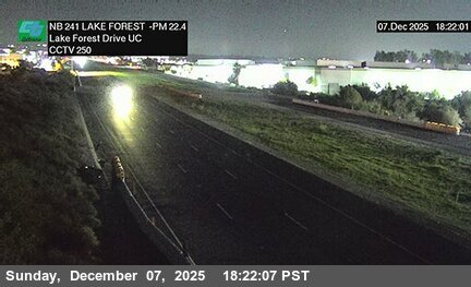 SR-241 : (250) 40 Meters SO Lake Forestreet Drive Undercross