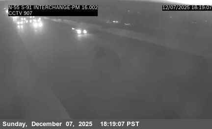SR-55 : (907) NB SR-55 at SR-91 Interchange