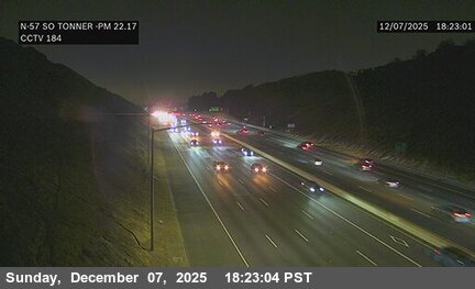 SR-57 : (184) South of Tonner Canyon Road