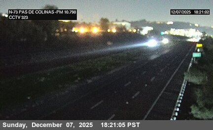 SR-73 : (323) North of Paseo De Colinas Undercross