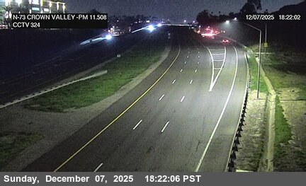 SR-73 : (324) North of Crown Valley Parkway Undercross