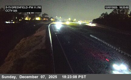 SR-73 : (325) North of Greenfield Drive Undercross