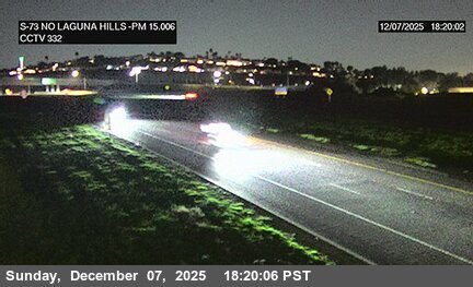SR-73 : (332) North of Laguna Hills Drive Overcross