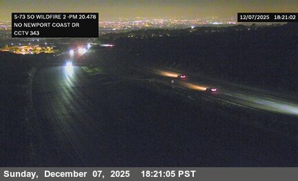 SR-73 : (343) North of Newport Coast Drive