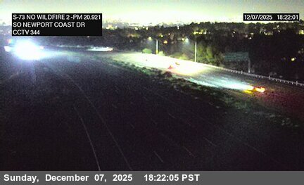 SR-73 : (344) South of Newport Coast Drive A