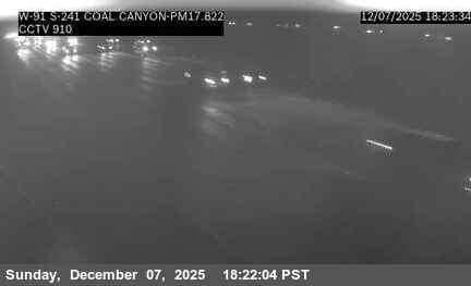 SR-91: (910) WB SR-91 at SR-241, Coal Canyon