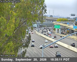 TV411 -- US-101 : AT JNO MILLBRAE AVE OC