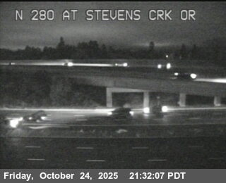 TVB91 -- I-280 : At Stevens Creek Onramp