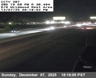 I-10: (287) e/o Wildwood Rest Area