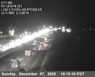 I-10: (503) East of Highland Springs Avenue