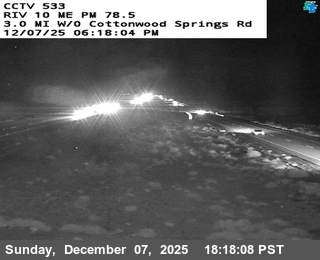 I-10 : (533) West of Cottonwood Springs Road