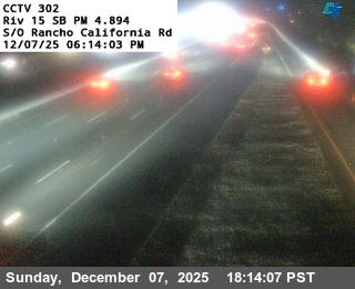 I-15 : (302) S/O Rancho California Road