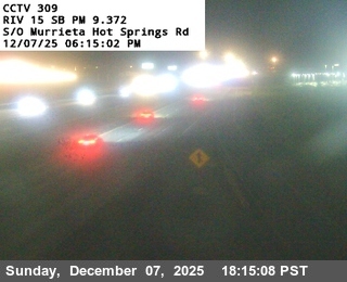 I-15 : (309) S/O Murrieta Hot Springs Rd