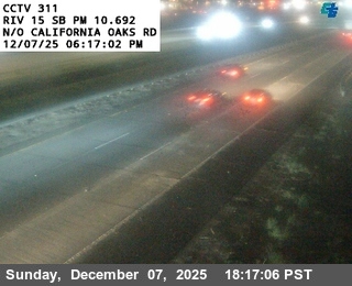 I-15 : (311) North of California Oaks Road