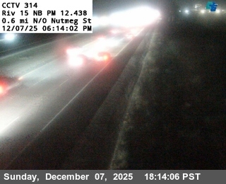 I-15 : (314) 0.6 Miles North of Nutmeg