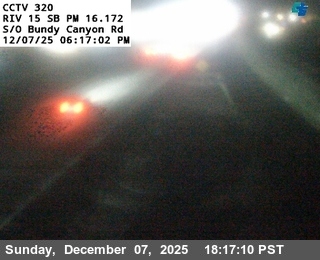 I-15 : (320) South of Bundy Canyon Road