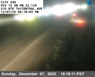 I-15 : (330) South of SR-74 / Central Avenue