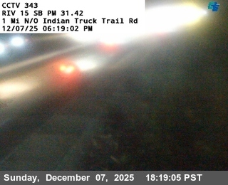 I-15 : (343) 1 Mile North of Indian Truck Trail Road