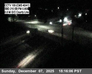 I-210 : (109) 0.8 Miles East of County Line