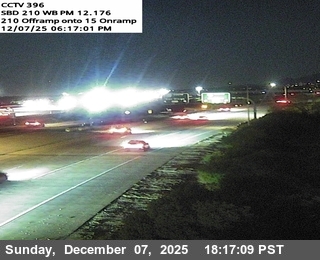 I-210 : (396) 210 Offramp onto 15 Onramp