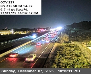 I-215 : (237) 0.7 Miles South of Scott Road