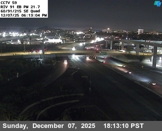 SR-91 : (59) SR-60 / I-215 South East Quad